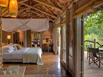 andbeyond Lake Manyara tree lodge bedroom