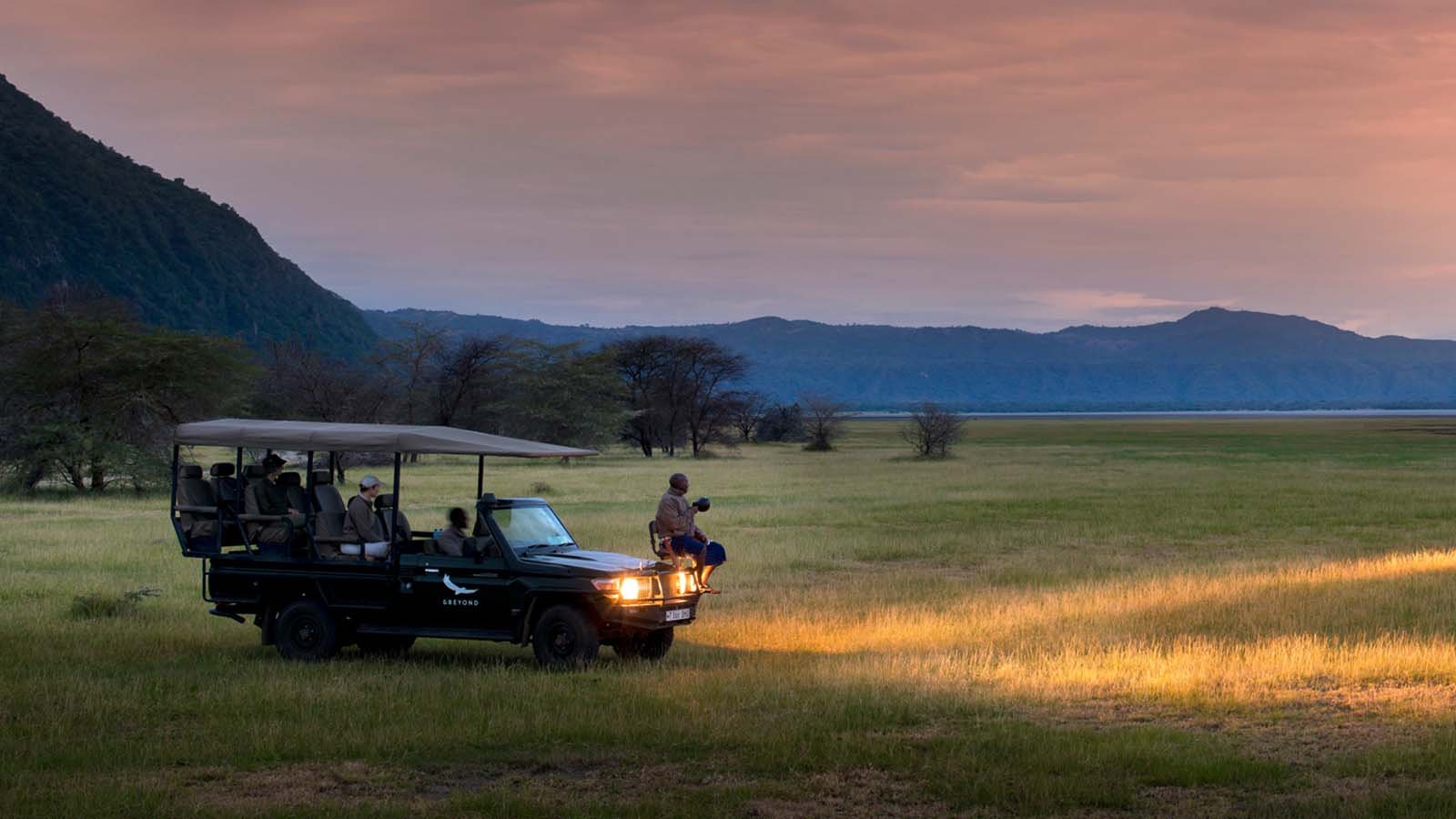 andbeyond Lake Manyara tree lodge Night game drive