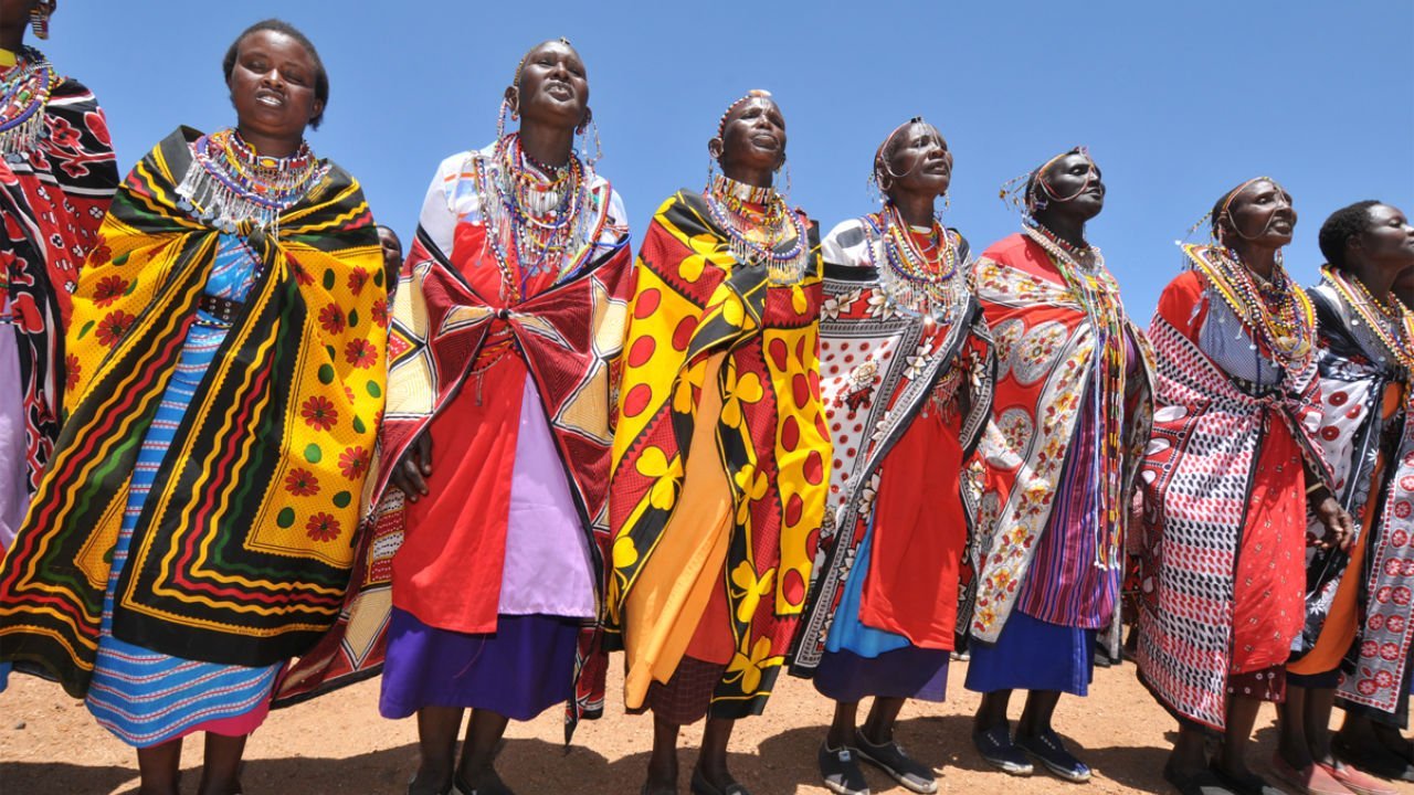 Tsavo West National Park, kenya. Maasai Women dancing |Photo by Finch hutton