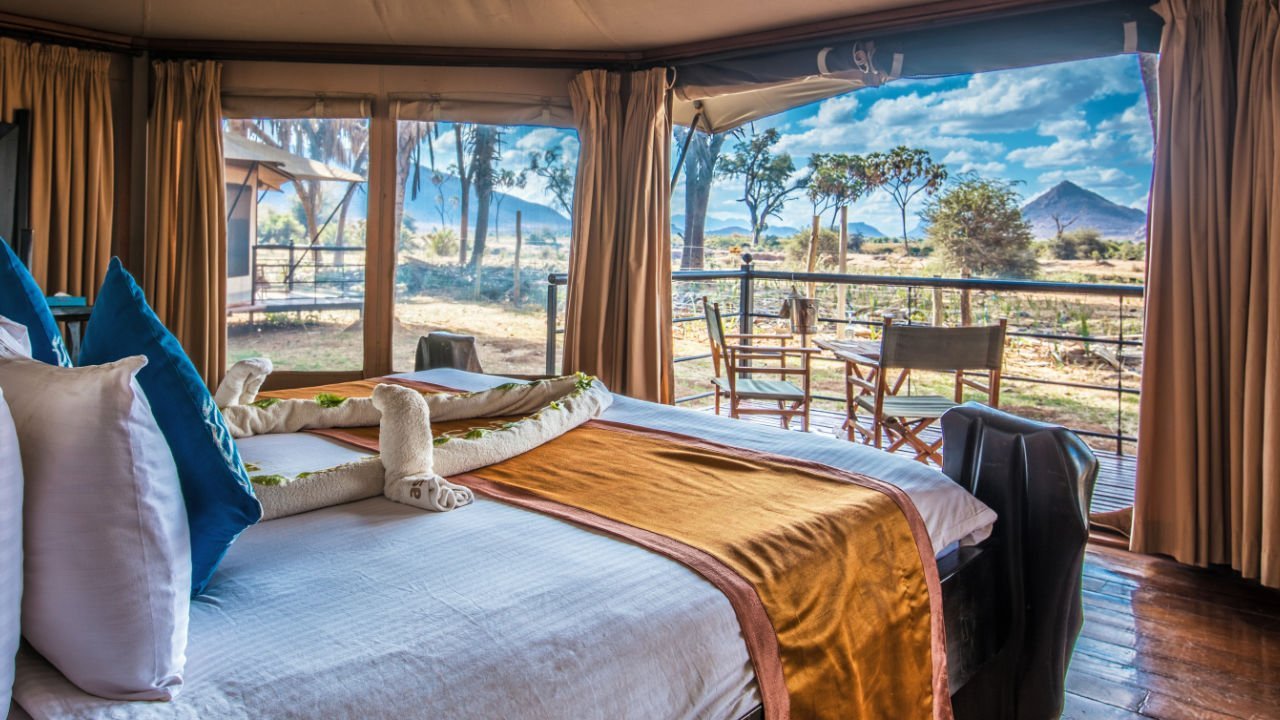 ashnil Samburu Lodge tented bedroom