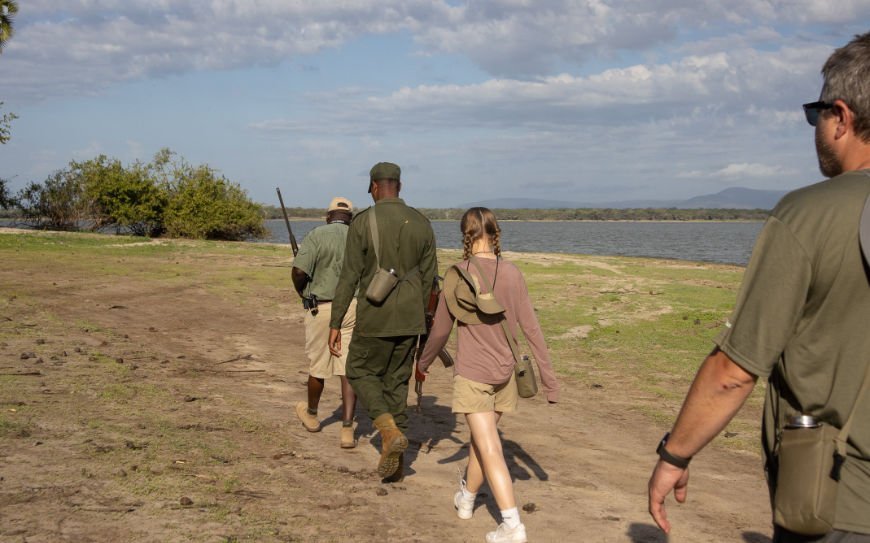 Game walk|Walking safari with Selous Safari company in Nyerere National Park, Tanzania